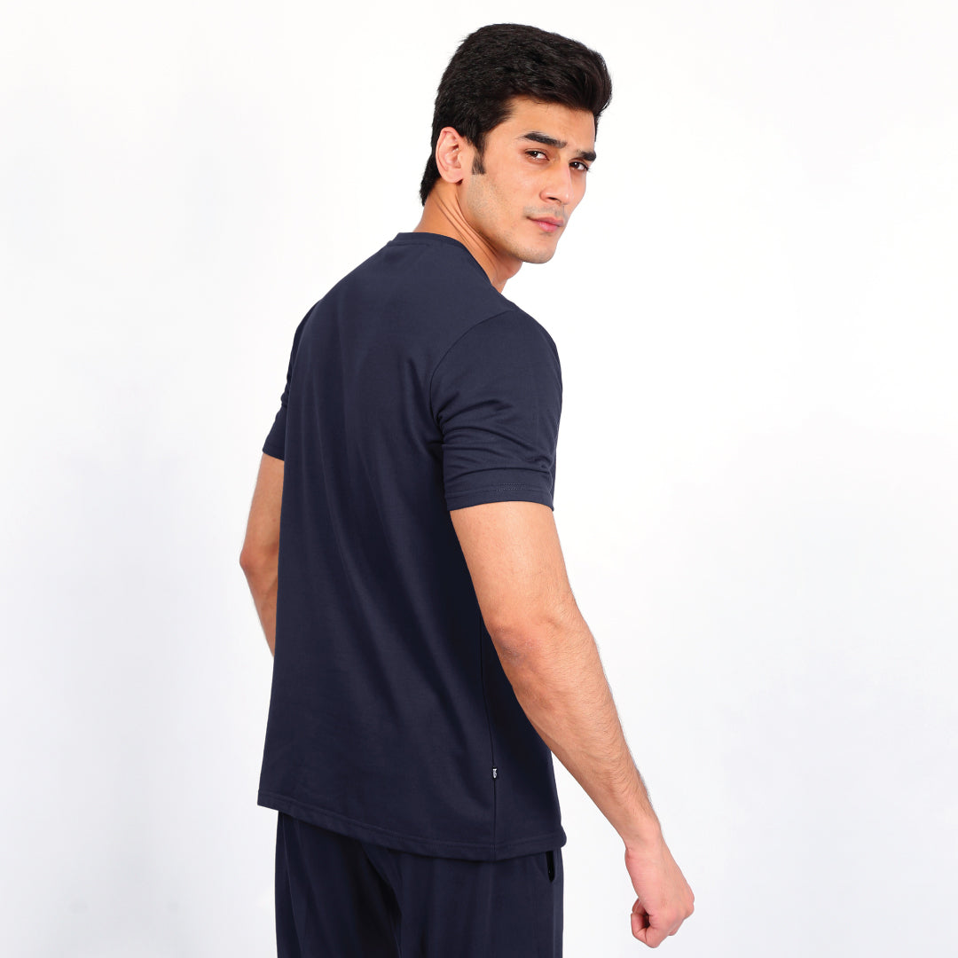 Navy Zipster Tee