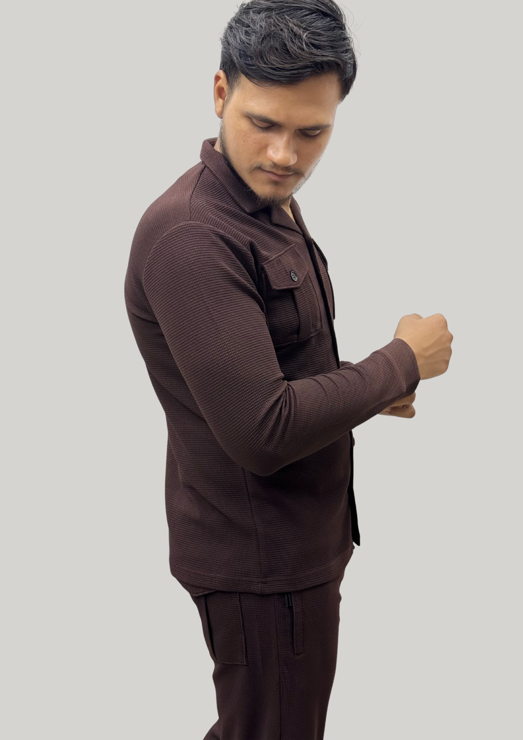 SAFARI SUIT (MEHROON)