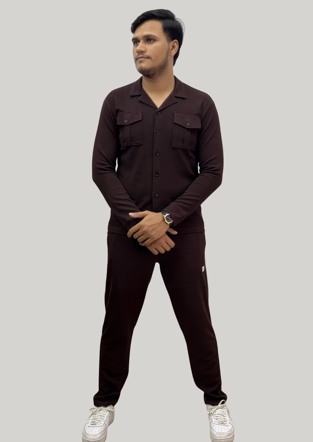 SAFARI SUIT (MEHROON)