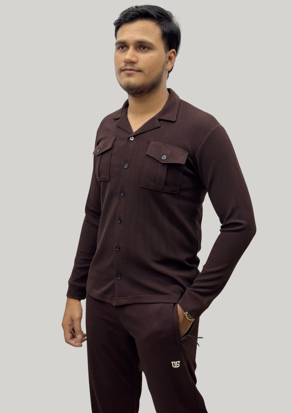 SAFARI SUIT (MEHROON)