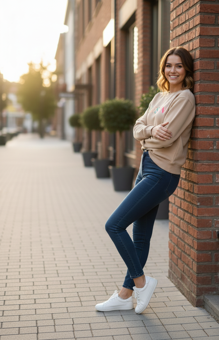 WOMEN SWEATSHIRT (beige)