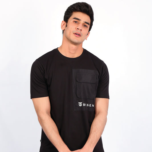 Black DSN Pocket Tee